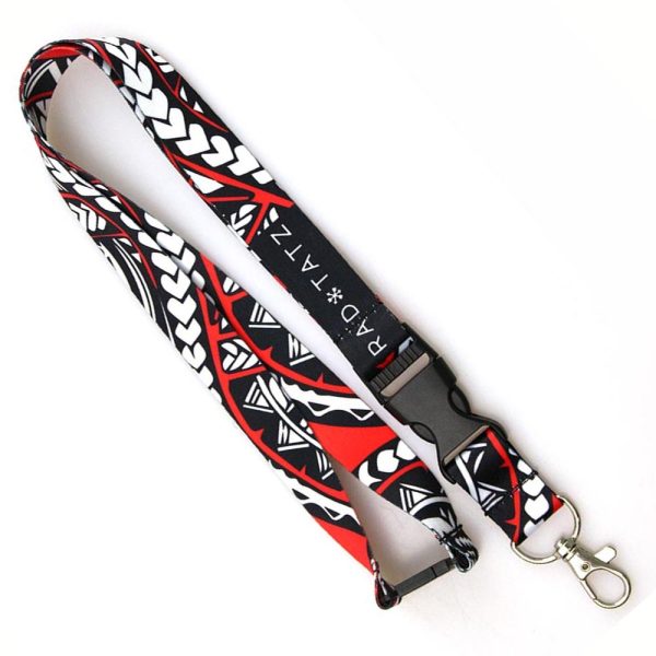 Factory Supply Flat Ribbed Lanyard Card Holder Custom Events School Gift Promotional Lanyard - Image 2