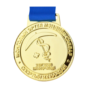gold medal-22026 Factory Outlet Industrial Work Sport Metal Gold Medal
