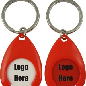 Custom Cheap Plastic Shopping Cart Trolley Coin Holder Keychain