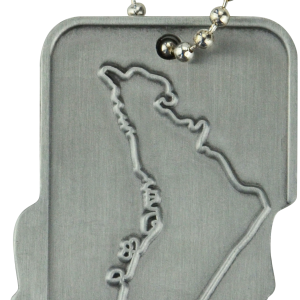 Sublimation Dog Tag Necklace Custom Laser Engraved Blank Brass Gold Silver Dog Tags for Collar