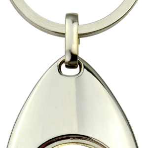 Factory Price Custom Logo Shape Enamel Trolley Coin Holder Token Coin Metal Keychain for Promotional