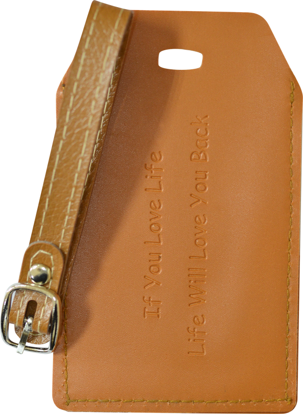 Factory Direct Sale Custom Made Print Blank Loop Strap PU Leather Luggage Tag - Image 2