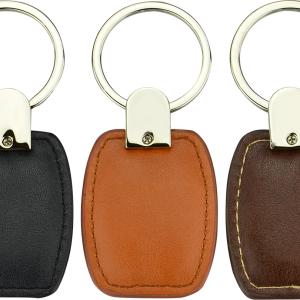 Customized Logo PU Leather Key Chains Premium Car Keyring Pendant Gifts