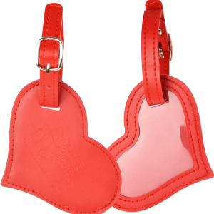 Factory Direct Sale Custom Made Print Blank Loop Strap PU Leather Luggage Tag